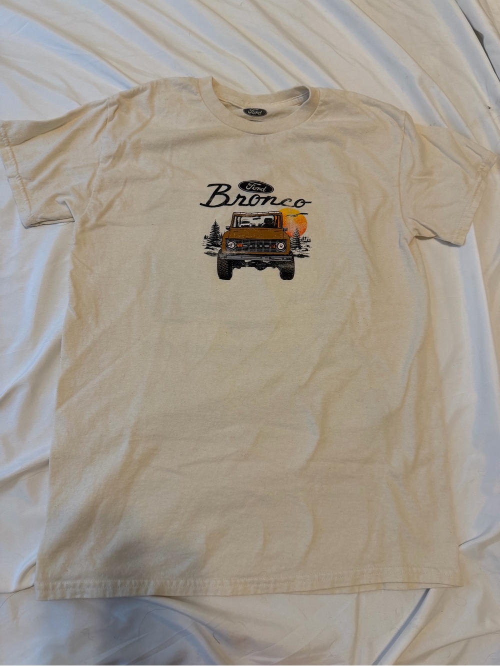 Hybrid Apparel Ford Bronco Graphic Tee - Cream